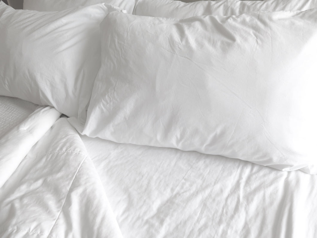 100% Cotton White Sheet Sets